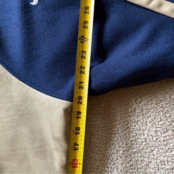 Rare VTG 90s Nike Teams Toronto Maple Leafs Wool Blend/Leather Mens Size Small - Picture 13 of 16